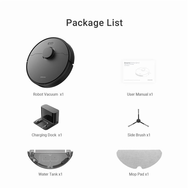 DREAME D9 Max Gen 2 Robot Vacuum and Mop Combo, LDS Navigation