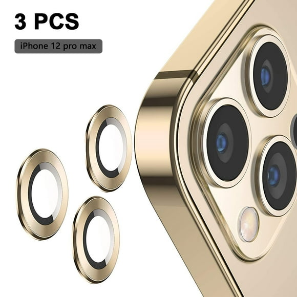 Lot de 3 pour iPhone 12 Pro Max Protecteur d'Objectif de Caméra, avec iPhone 12 Pro Max