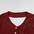 thumbnail image 6 of Men's Sun Protection Shirt Water Resistant Short Sleeve Button Down Shirts Quick Dry Cooling for Hiking Fishing Wine, 6 of 8