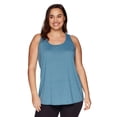 thumbnail image 2 of RBX Active Plus Size Women's Twist Back Soft Relaxed Tank Top Tunic, 2 of 5