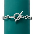 thumbnail image 4 of Ross-Simons Italian Sterling Silver Paper Clip Link Toggle Bracelet, Women's, Adult, 4 of 5
