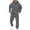 Dark Gray, variant on Men's Hooded Tracksuit Jogger Set Winter Fall Athletic Casual Comfort Outfit With Pockets