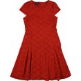 thumbnail image 1 of Alfani Womens Lace A-line Dress, Red, 6, 1 of 1