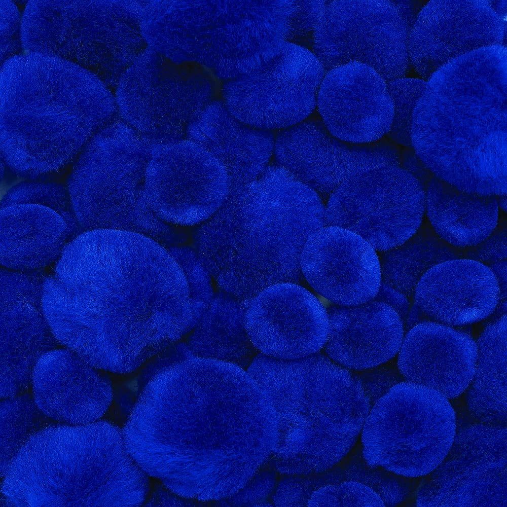 Colorations Pom-Poms, Blue - 100 Pieces