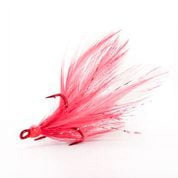 Mustad Dressed Treble Red feathers 2 pack - Size #6