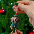 thumbnail image 5 of 3D Dog Pendant Decorative Hanging Ornaments for Tree Car Backpacks Acrylic Puppy Pendants Halloween Christmas Decoration Gifts, 5 of 6