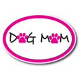 thumbnail image 2 of Magnet Me Up Dog Mom Pink Oval Magnet Decal, 4x6 In, Vinyl Automotive Magnet, 2 of 3