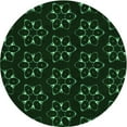 thumbnail image 1 of Ahgly Company Machine Washable Indoor Round Transitional Night Black Area Rugs, 7' Round, 1 of 7