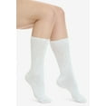 thumbnail image 3 of Comfort Choice Women's Plus Size 2-Pack Open Weave Extra Wide Socks, 3 of 5