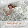 thumbnail image 5 of Farmhouse Spring Bedding 3 Piece Duvet Cover Set Full Size, Sage Green Fruit Plant Leaf Flower Soft Microfiber Comforter Cover with Zipper Closure & Pillowcases, Wrinkle & FadeResistant Quilt Cover, 5 of 9