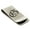 Silver, variant on Stainless Steel Letter G Initial Old English Monogram Engraved Engraved Money Clip Credit Card Holder