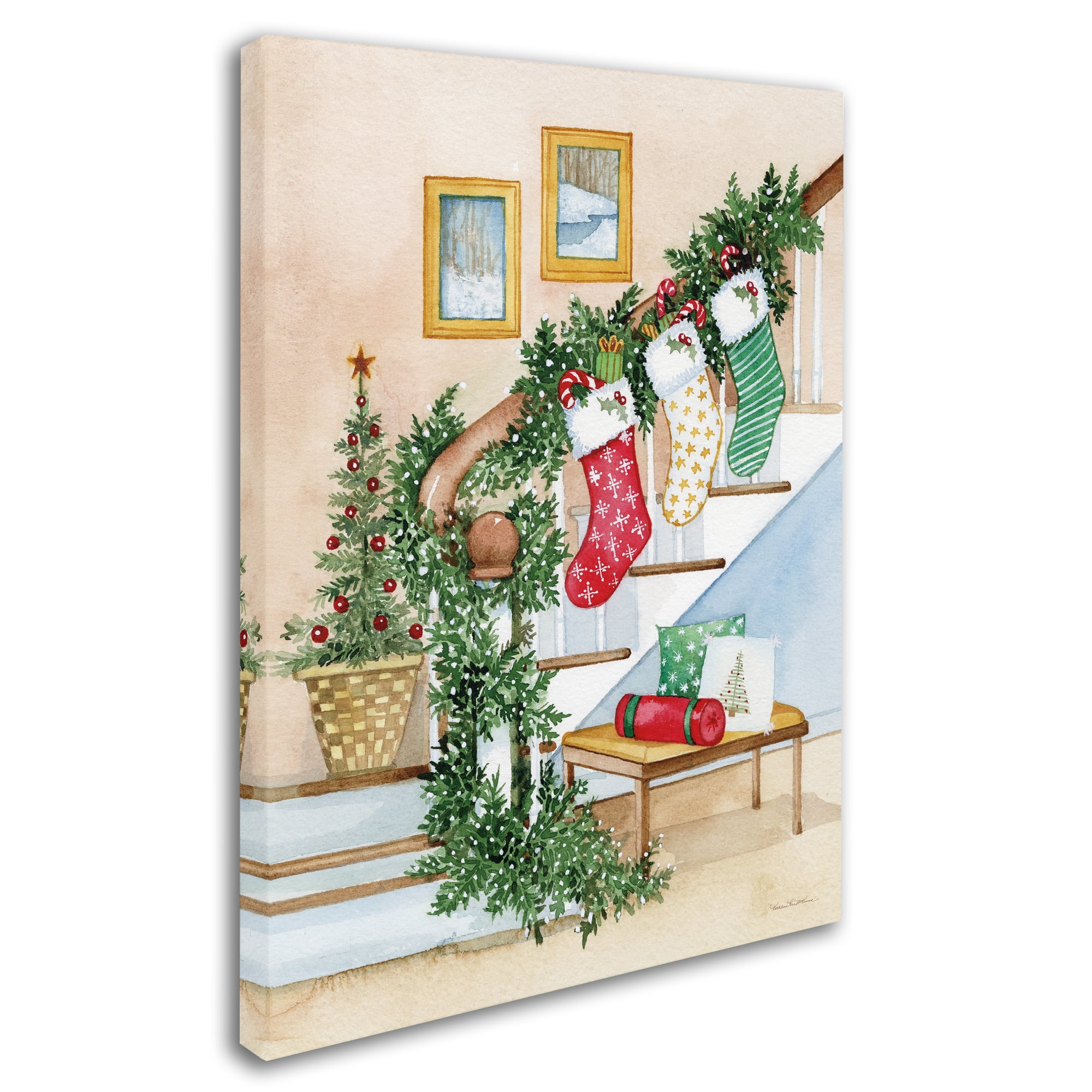 Trademark Fine Art 'Night Before Christmas II' Canvas Art by Kathleen Parr McKenna