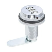 3-Dial Code Combination Cam Lock Camlock 19mm Diameter 30mm Length Cylinder Silver Tone