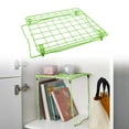 thumbnail image 2 of 1 Pc Stac-A-Shelf Locker Organizer Shelf, Stackable, Extra Tall, Fits Standard Size School Lockers, 11.02x9.84x12.6 Inch, Green, 2 of 9