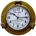 thumbnail image 2 of Nautical Antique Porthole Wall Clock Quartz Movement Coastal Home Decor 12", 2 of 3