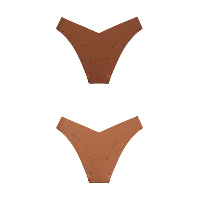 2 uds. Bragas sin costuras para mujer, ropa interior de cintura baja de seda helada, lencería deportiva para Fitness, ropa interior Sexy con Tanga en la espalda en T Tan Jianjun unisex