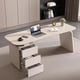 thumbnail image 4 of Study Executive Office Desk Corner Computer Modern Conference Workflow Office Desk Storage Scrivania Angolare Furniture HDH My Lux Decor Round, 4 of 6
