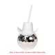 thumbnail image 3 of Sombrero Galvanizada Discoteca Copa Paja Copa Vino 600ml Suministros para Fiesta (uno Blanco), 3 of 8
