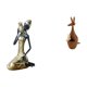 thumbnail image 1 of Estatua De Mujer Tribal Africana, Artesanía Hecha A Mano, Adorno De Resina, Figura De Animal, Pieza De Arte Decorativa Para Estudio, Dormitorio, Estantería., 1 of 8