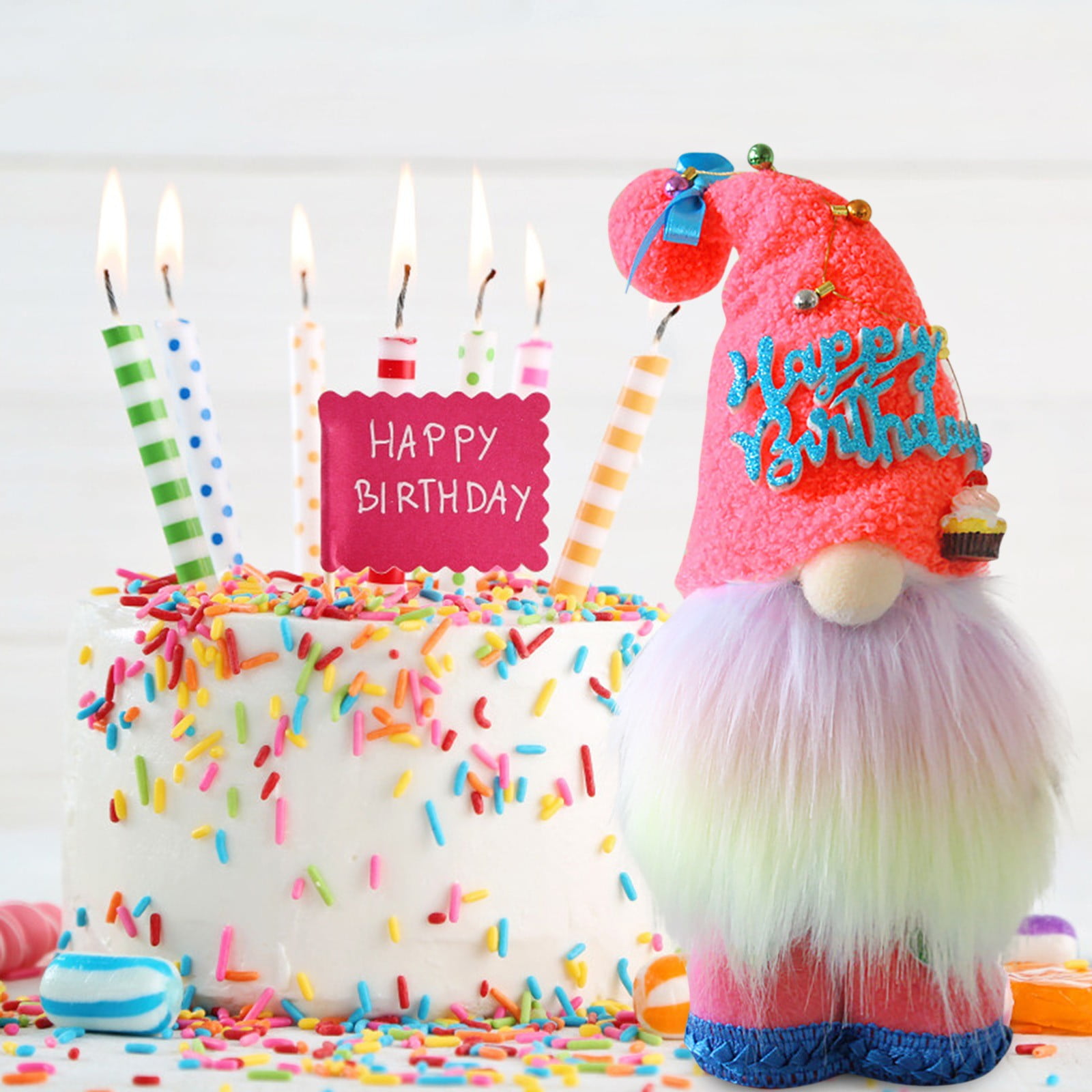 Home & Living Ornaments & Accents Nordic Gnome Scandinavian tiered tray