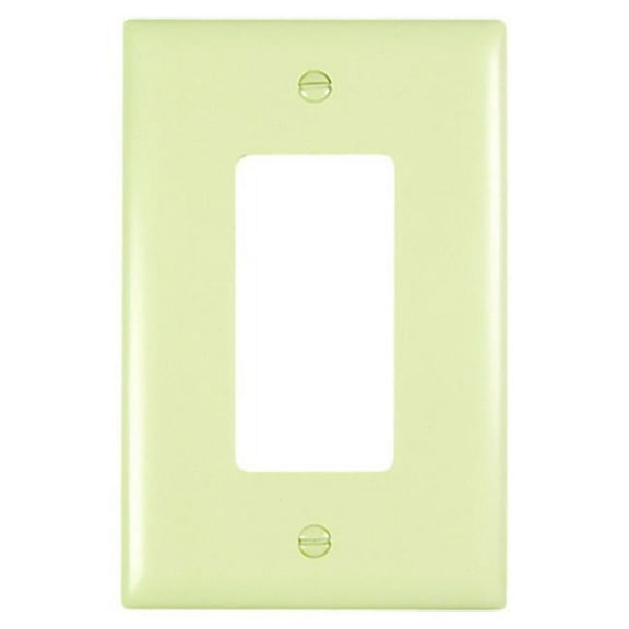 TPJ26I Nylon Wall Plate, 1 Gang, Ivory