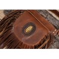 thumbnail image 2 of Fringed Leather Waist Belt with Concho., 2 of 2