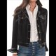 thumbnail image 1 of Chaqueta de Terciopelo de Larga de Color Liso para Mujer, Abrigo Corto Informal con Hebilla y Bolsillos. Negro M, 1 of 5