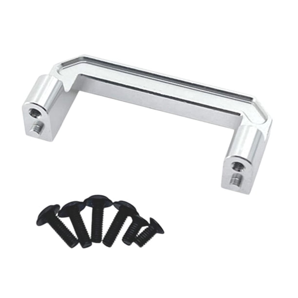 Soporte de servo de aluminio para coche RC, soportes de engranaje de dirección, accesorios de bricolaje, piezas de repuesto Plata