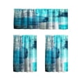 thumbnail image 2 of Three Piece Kitchen Curtain Set, Light Filtering Cafe Curtains With Valance For Basement Bathroom Small Windows Farmhouse Home Decoration And Privacy, 2 of 7