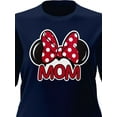 thumbnail image 2 of Disney Minnie Mom Family Navy Adult Ladies Tee Shirt, 2 of 4