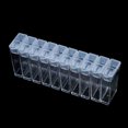 thumbnail image 2 of Yeacher Clear Plastic Diamond Storage Box with Handle 64 Pack Transparent Diamond Embroidery Painting Accessory Tool Drill Jewelry Beads Container Holder with Label, 2 of 7