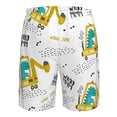 thumbnail image 6 of Disketp Men'S Swim Trunks Hawaiian Breathable Surf Beach Swimsuits Mesh Lining Beach Shorts With Pockets-Dinosaur On Excavator, 6 of 9
