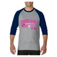 thumbnail image 1 of MmF - Mens Raglan Sleeve Baseball T-Shirts, up to Size 3XL - Cheerleader Bow 2 Toe, 1 of 4