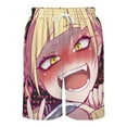 thumbnail image 4 of My Hero Academia Smile Himiko Toga Short Sweatpants Summer Daily Cozy Lounge Shorts 3D Printed Beach Shorts Sweatpants With Drawstring And Pockets, 4 of 7