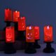 thumbnail image 4 of Fiudx Vela Led de Halloween con Diseño de Farol de Calabaza, Funciona a Pilas con Mecha Blanca Hueca, Decoración para Exteriores E Interiores, Truco o Trato, Sorpresa Festiva, Tamaño 5,5 X 5,5 X 13 C, 4 of 7