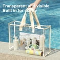thumbnail image 6 of Vrorvz Extra Large Transparent Swimming and Beach Bag Thick PVC Handheld Tote with Zipper Suit for Travel Storage and Personalized Gifts for Women and Bridesmaids, 6 of 7