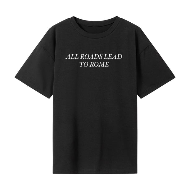 Camiseta para Mujer Ropa Deportiva de Moda Camiseta básica Simple para Acampar Trabajo en la Calle M