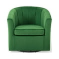 thumbnail image 3 of Modway Prospect Modern Performance Velvet Swivel Armchair in Emerald Green, 3 of 7