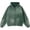 Dark Green, variant on Womens Vintage Washed Zip Up Hoodie Oversized Drop Shoulder Jacket American Casual Kangaroo Pocket Gradient Tie Dye Sweatshirt Loose Fit Long Sleeve Outerwear Streetwear Fashion Tops Gray S