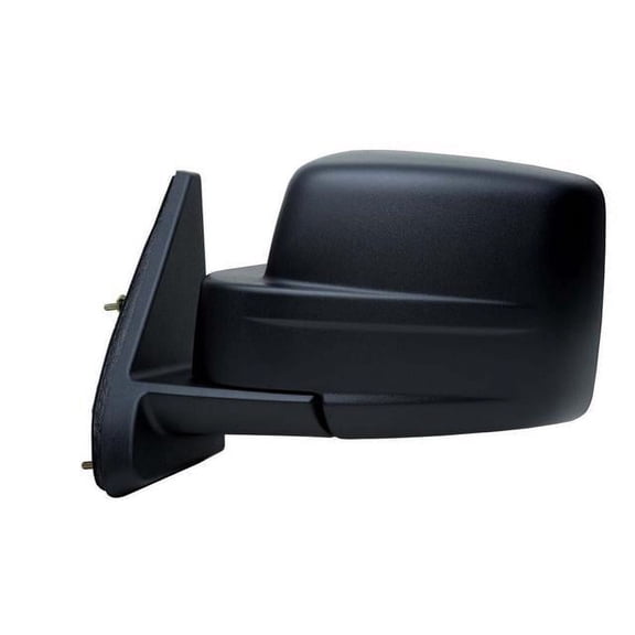 60152C - Fit System Driver Side Mirror for 07-17 Jeep Patriot, Code GTP, textured black, foldaway, Manual