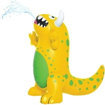 Splash Buddies Sprinklers for Yard – Inflatable Sprinkler for Kids – Easy and Quick Inflation – Requires Hose Attachment – Perfect for Summertime, Outdoor Play (Yellow Monster)