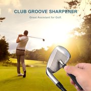 EXLEAF Golf Club Groove Sharpener and Cleaner, Re-Grooving Tool for Wedges and Irons, Backspin Enhancer
