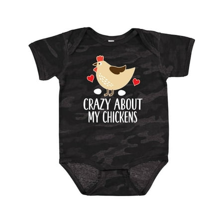 

Inktastic Crazy About My Chickens Gift Baby Boy or Baby Girl Bodysuit