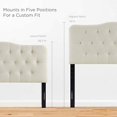 thumbnail image 4 of Modway Annabel Tufted Button Linen Fabric Upholstered Queen Headboard in Ivory, 4 of 5