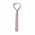 thumbnail image 4 of Men's Tie, Rosy Blossoms, 3.7", Rose Pink, by Ambesonne, 4 of 4