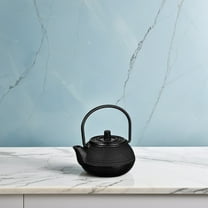 SOPOTUTU Black Mini Tea Kettle Cast Iron 1Pack