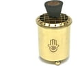 thumbnail image 2 of Hamsa Hand Gold Engraved Brass Resin Incense Burner with Removable Screen, 2 of 4