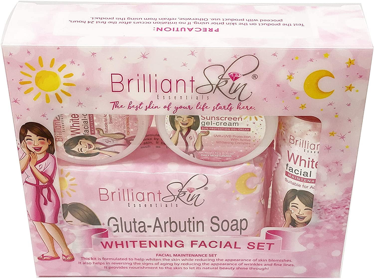 whitening facial set brilliant