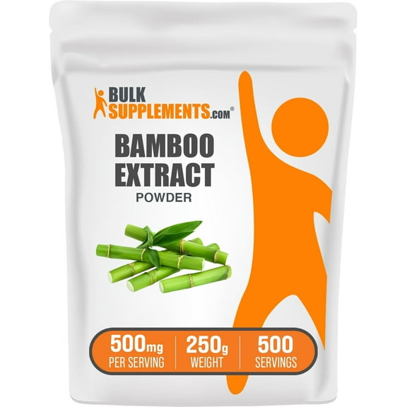 BulkSupplements Bamboo Extract Powder - 500mg per Serving - 250 Grams (8.8 oz)