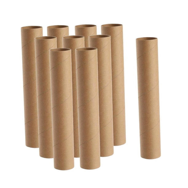 12 tubos de cartón, rollos para manualidades, tubos de papel para toallas, rollos de papel higiénico vacíos 10 cm